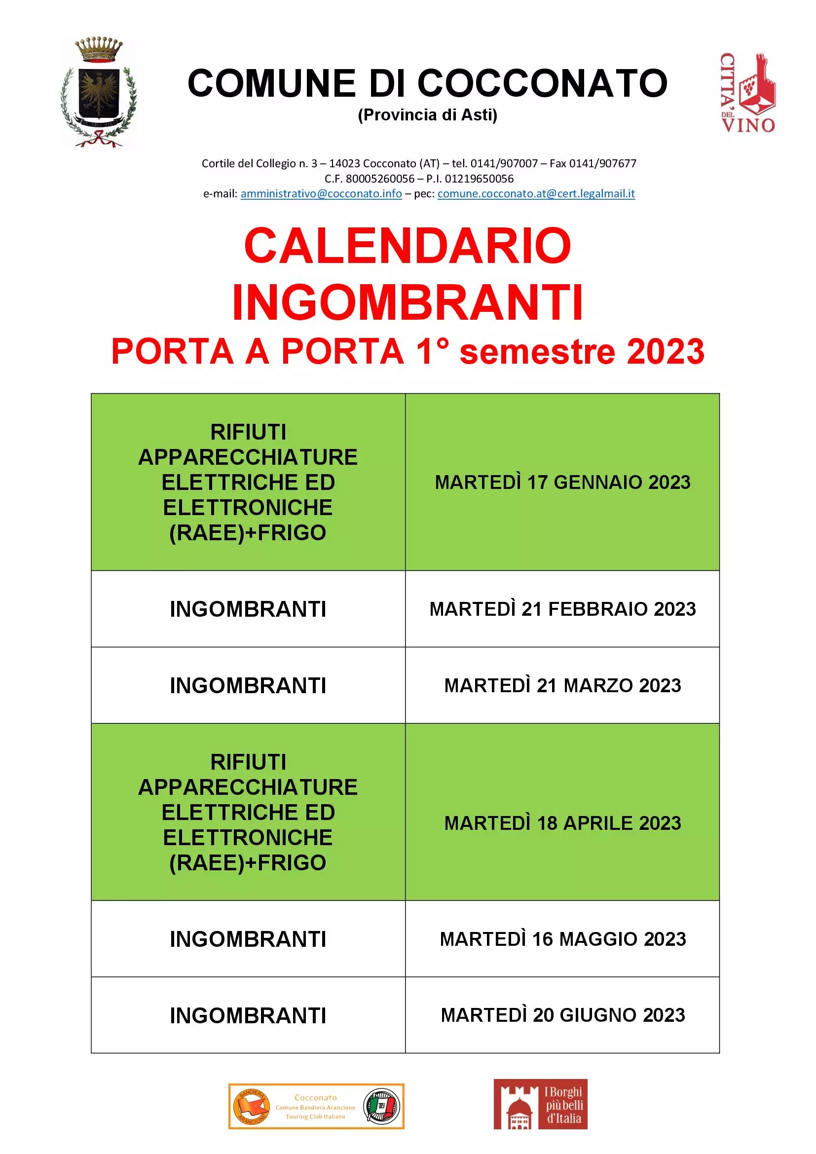 CALENDARIO